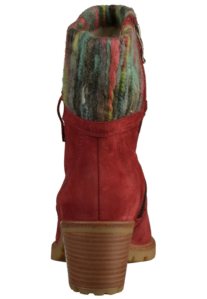 ara Stiefelette Nubukleder Rot - surf4shoes