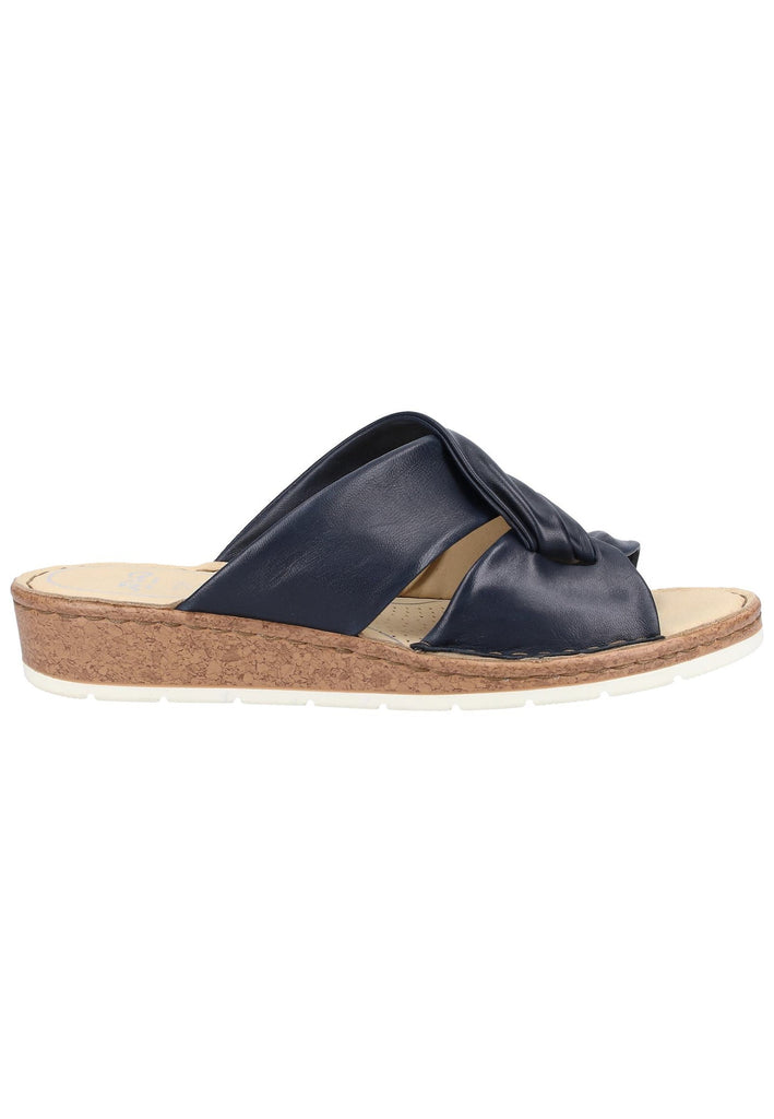 ara Pantoletten Leder Blau - surf4shoes