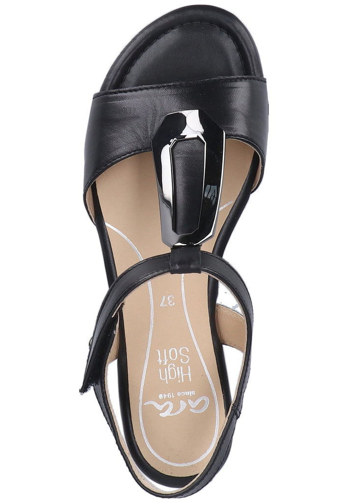 ara Sandalen Glattleder Schwarz - surf4shoes