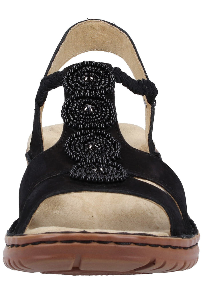 ara Sandalen Nubukleder Schwarz - surf4shoes