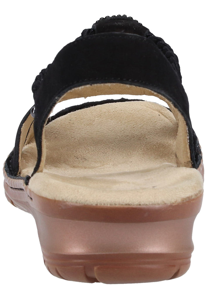 ara Sandalen Nubukleder Schwarz - surf4shoes