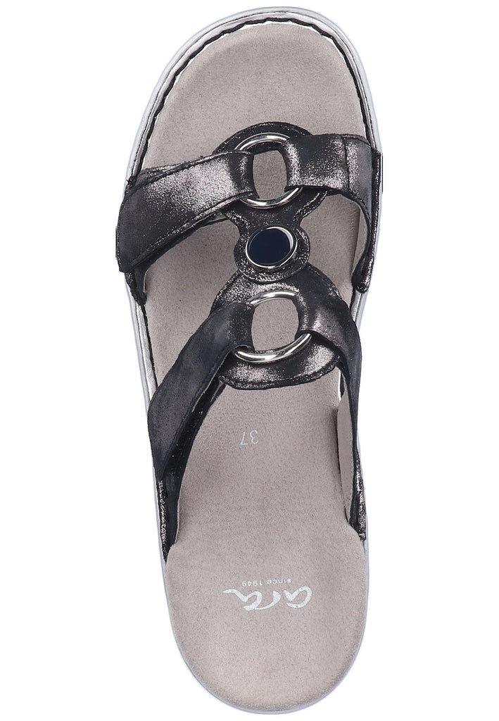 ara Pantoletten Lederimitat Blau - surf4shoes