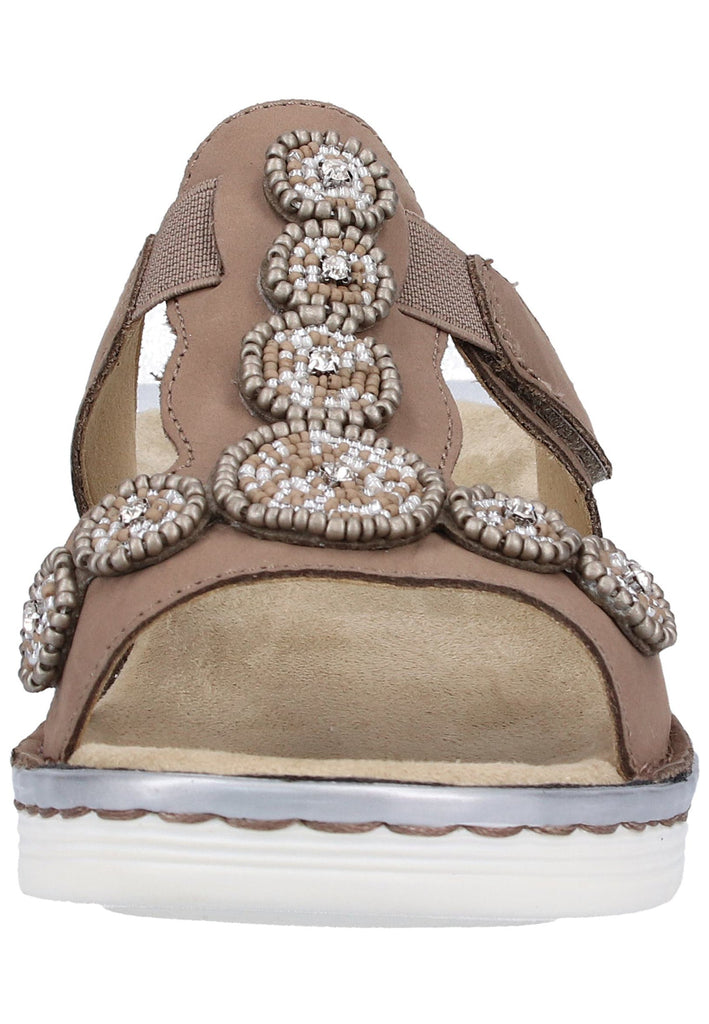 ara Pantoletten Nubukleder Taupe - surf4shoes