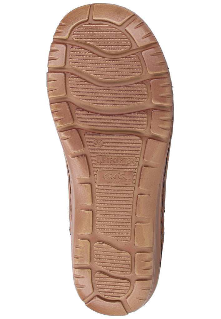 ara Pantoletten Nubukleder Blau - surf4shoes