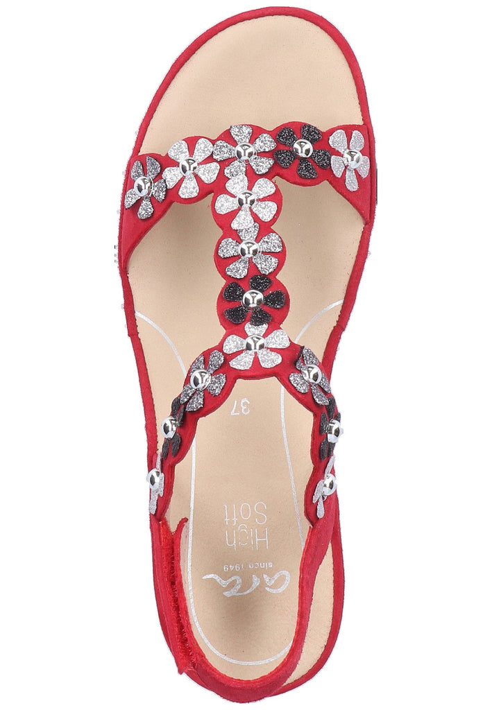 ara Sandalen Leder Rot - surf4shoes