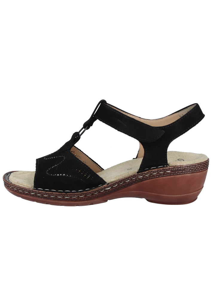 ara Sandalen Nubukleder Schwarz - surf4shoes