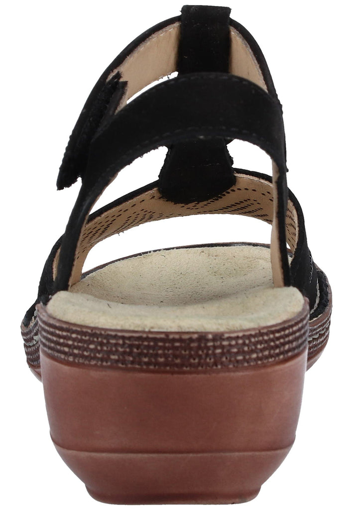 ara Sandalen Nubukleder Schwarz - surf4shoes