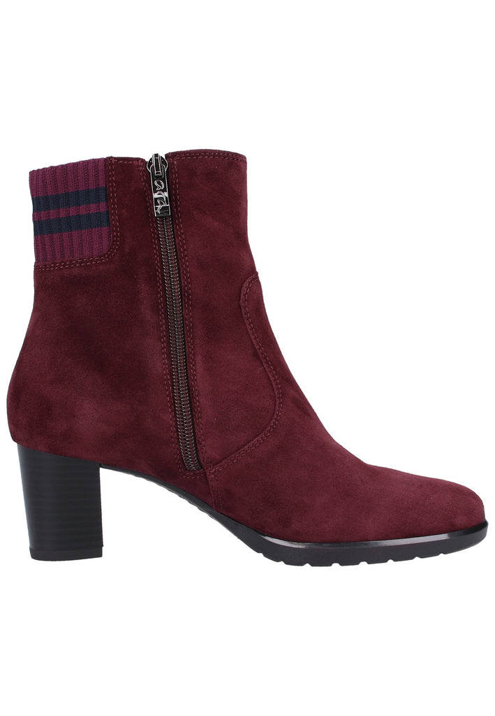 ara Stiefelette Veloursleder Rot - surf4shoes
