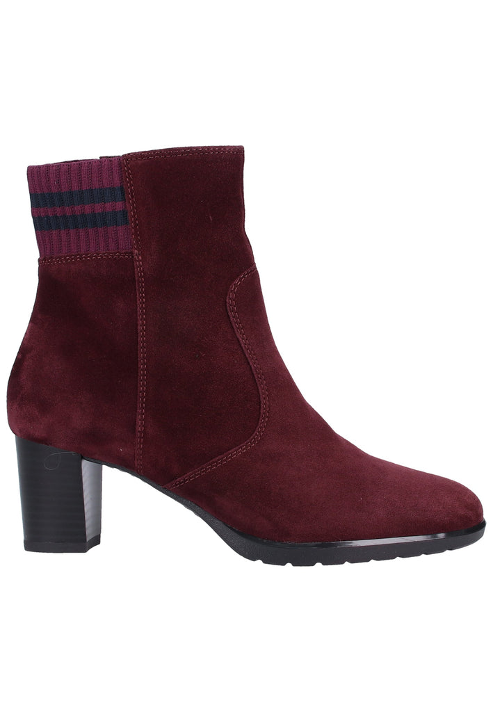 ara Stiefelette Veloursleder Rot - surf4shoes