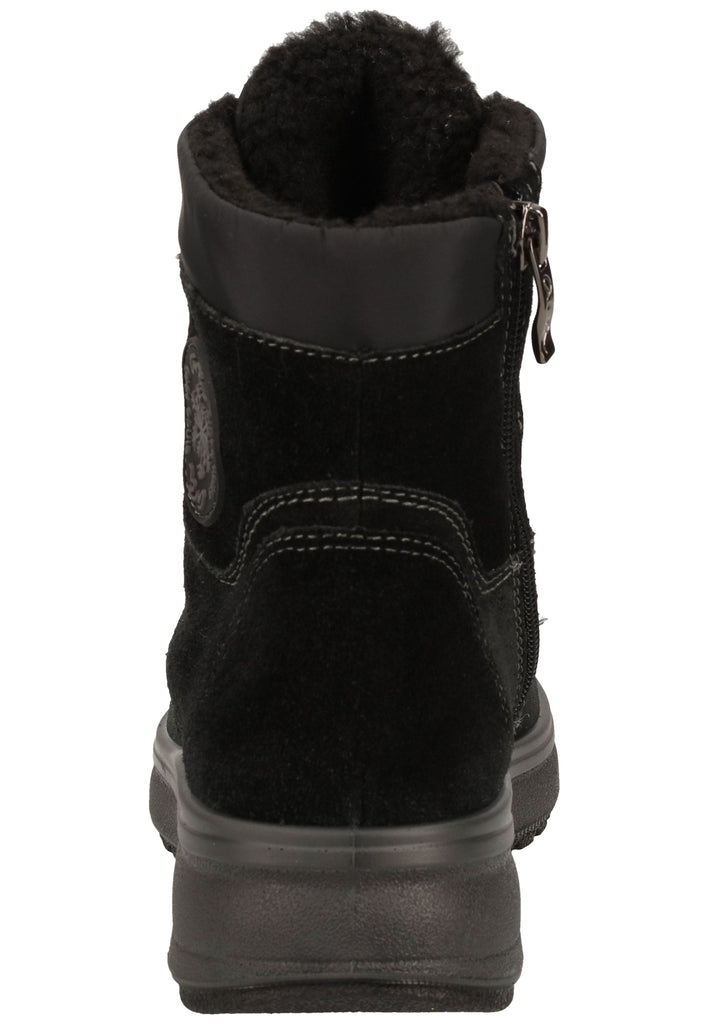 ara Stiefelette Veloursleder/Textil Schwarz Warmfutter - surf4shoes