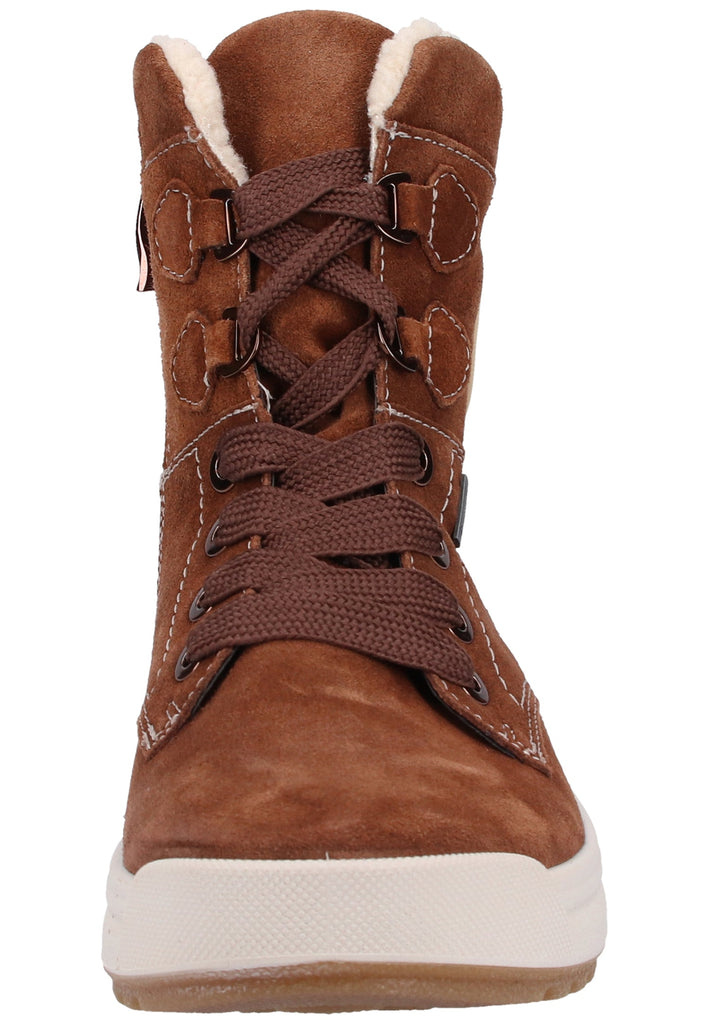 ara Stiefelette Veloursleder/Textil Braun Warmfutter - surf4shoes