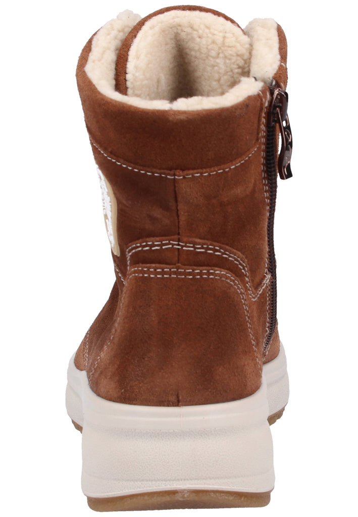 ara Stiefelette Veloursleder/Textil Braun Warmfutter - surf4shoes