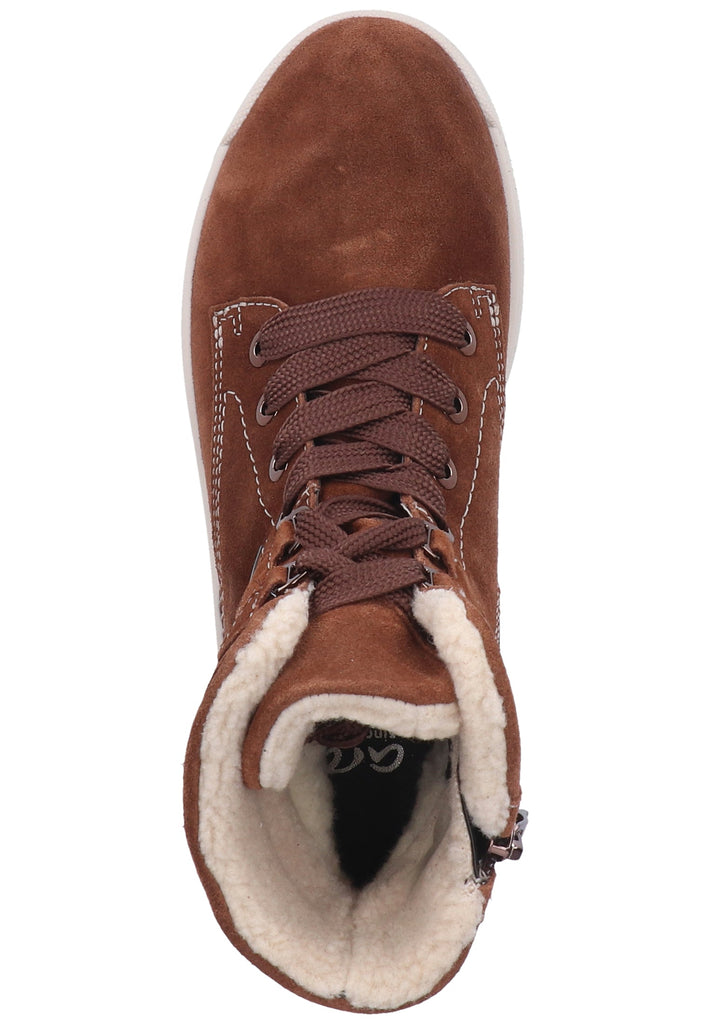 ara Stiefelette Veloursleder/Textil Braun Warmfutter - surf4shoes