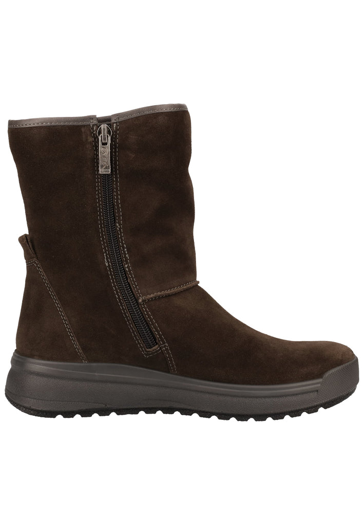 ara Stiefelette Veloursleder Grau Warmfutter - surf4shoes