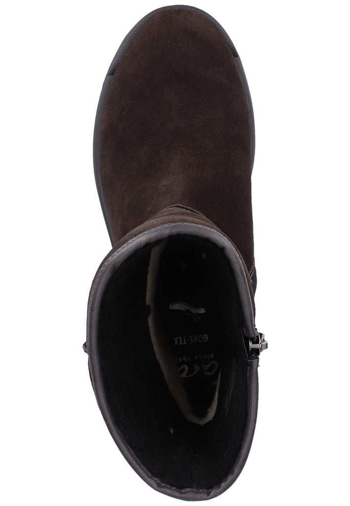 ara Stiefelette Veloursleder Grau Warmfutter - surf4shoes