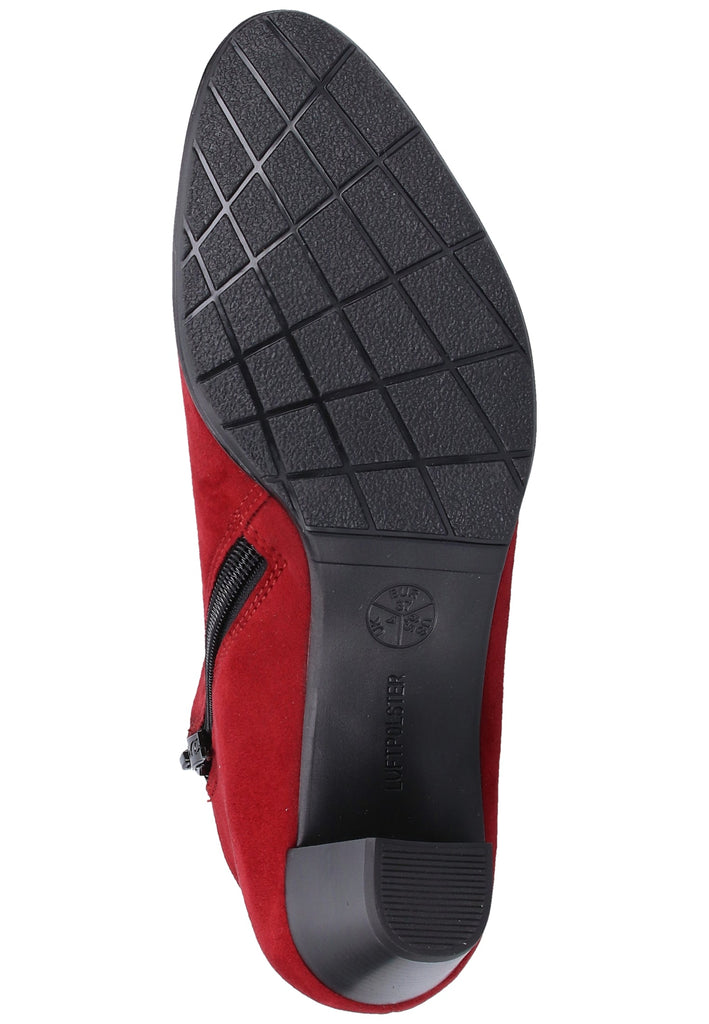 ara Stiefelette Samt Rot - surf4shoes