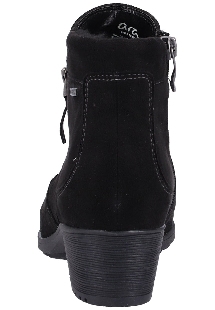 ara Stiefelette Lederimitat/Textil Schwarz Warmfutter - surf4shoes