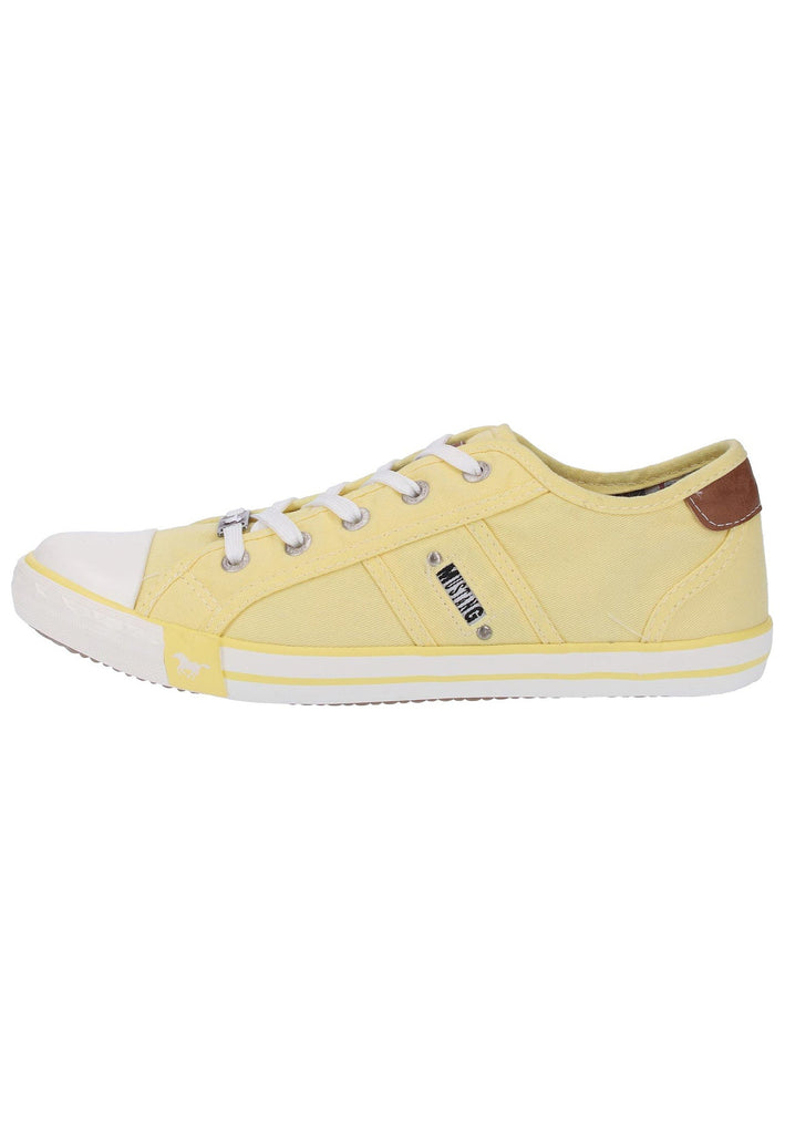 Mustang Sneaker Lederimitat/Textil Gelb - surf4shoes