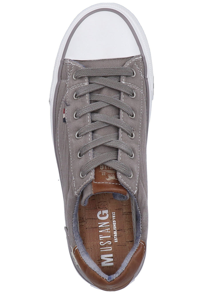 Mustang Sneaker Lederimitat/Textil Grau - surf4shoes