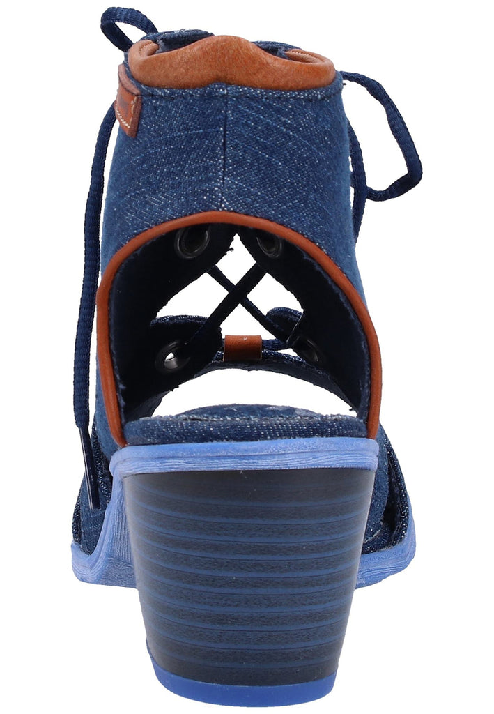 Mustang Sandalen Lederimitat/Textil Blau - surf4shoes