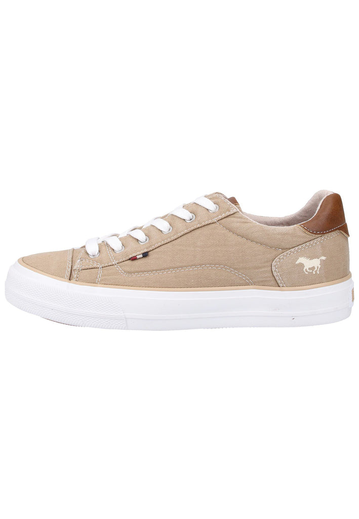 Mustang Sneaker Lederimitat/Textil Beige - surf4shoes