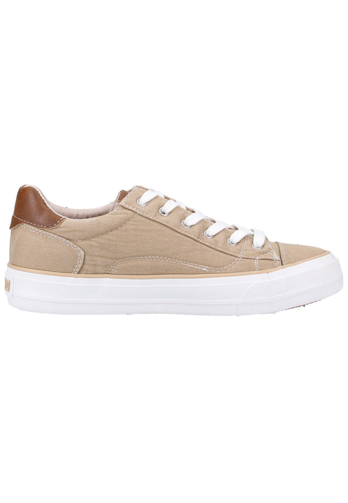 Mustang Sneaker Lederimitat/Textil Beige - surf4shoes