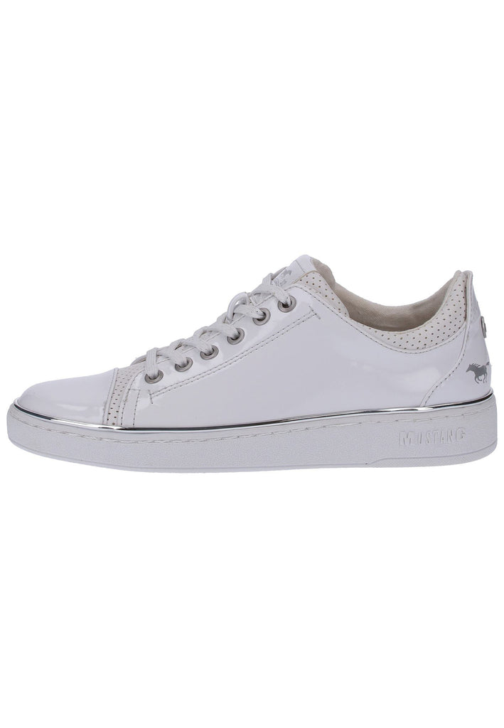Mustang Sneaker Lederimitat Weiß - surf4shoes