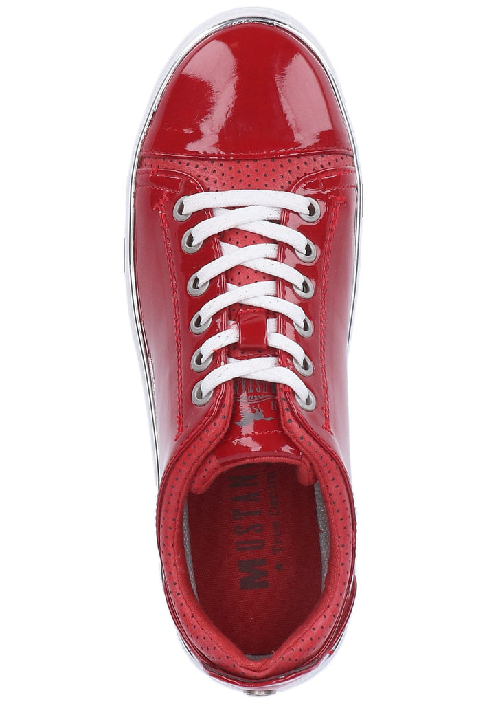 Mustang Sneaker Lederimitat/Textil Rot - surf4shoes