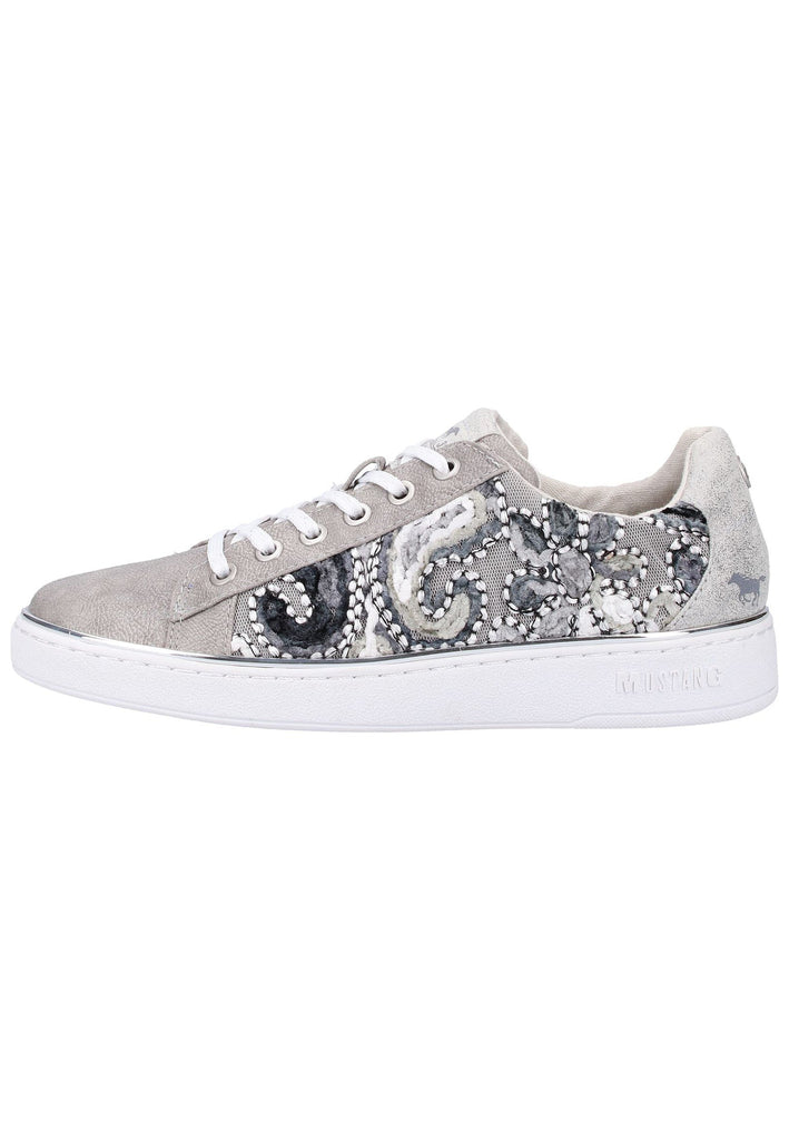 Mustang Sneaker Lederimitat/Textil Grau - surf4shoes