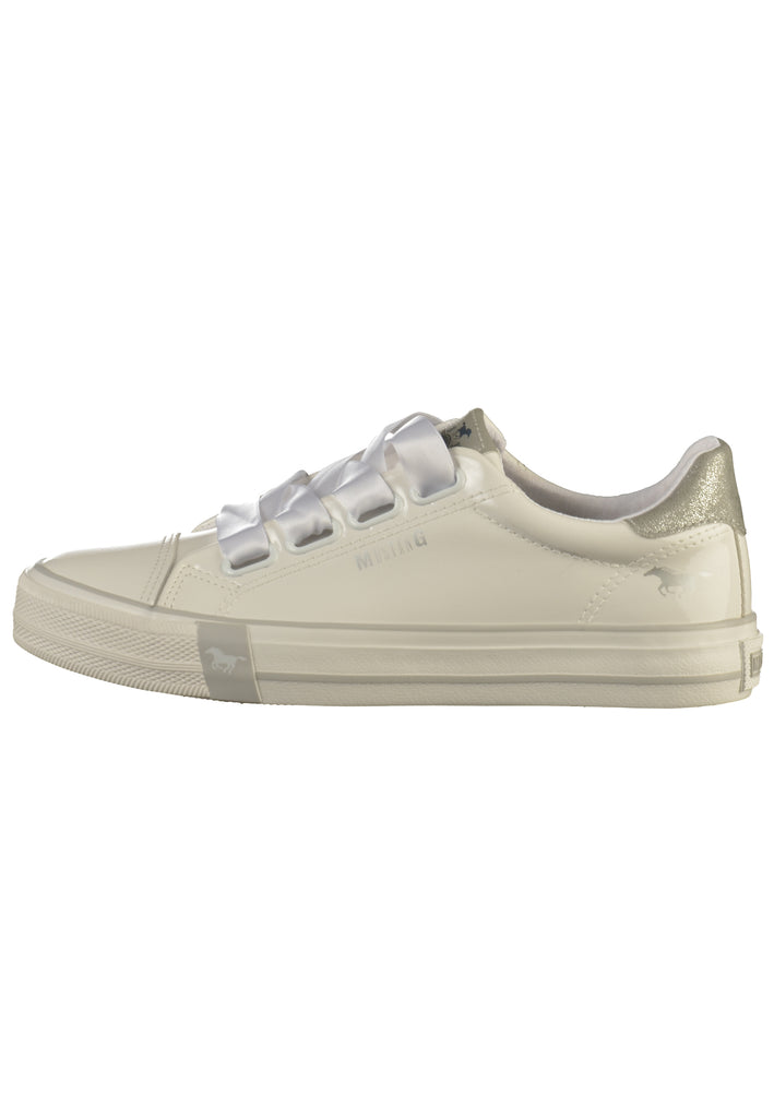 Mustang Sneaker Lederimitat Weiß - surf4shoes