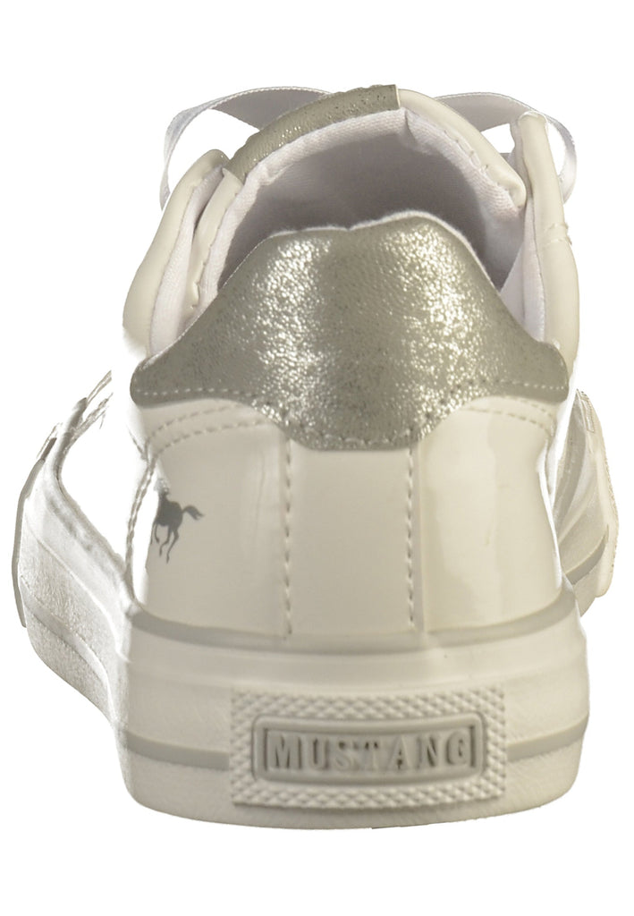 Mustang Sneaker Lederimitat Weiß - surf4shoes