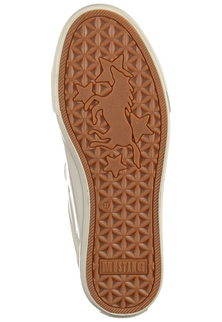 Mustang Sneaker Lederimitat Weiß - surf4shoes