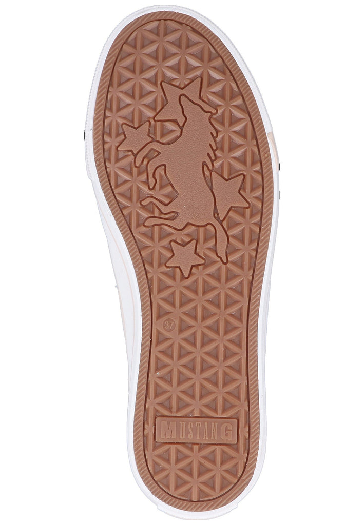 Mustang Sneaker Lederimitat Nude - surf4shoes
