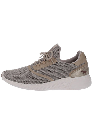 Mustang Sneaker Lederimitat/Textil Beige - surf4shoes