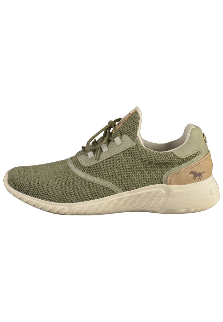 Mustang Sneaker Lederimitat/Textil Grün - surf4shoes