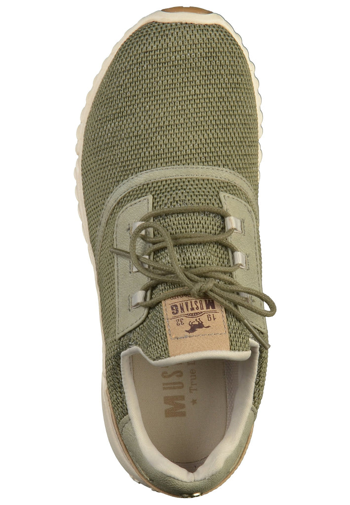 Mustang Sneaker Lederimitat/Textil Grün - surf4shoes