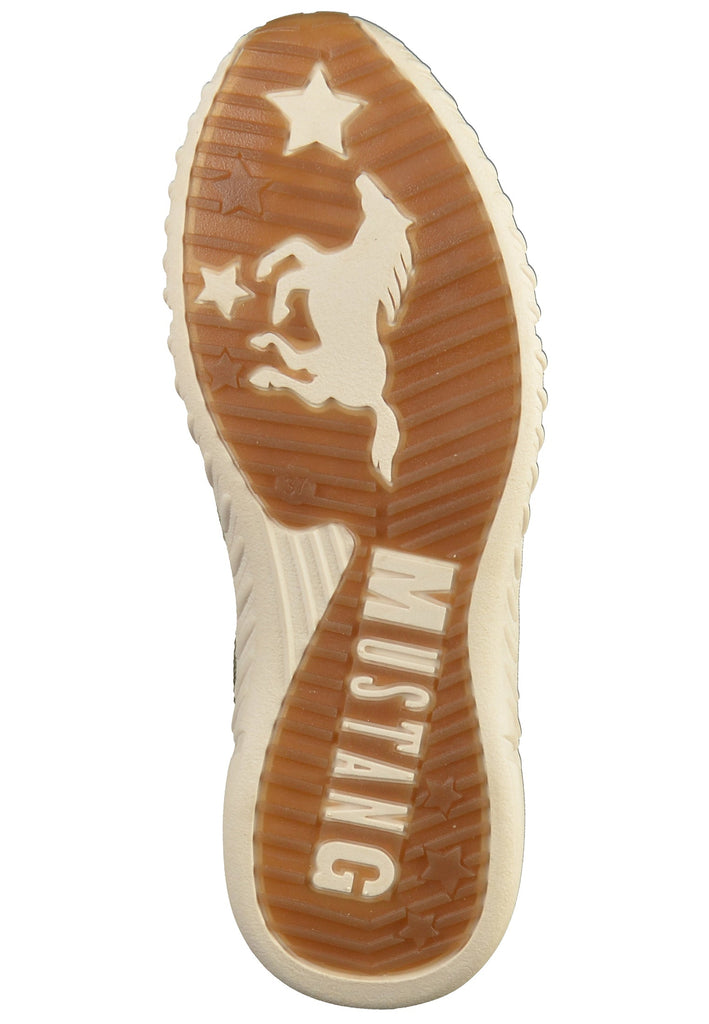 Mustang Sneaker Lederimitat/Textil Grün - surf4shoes