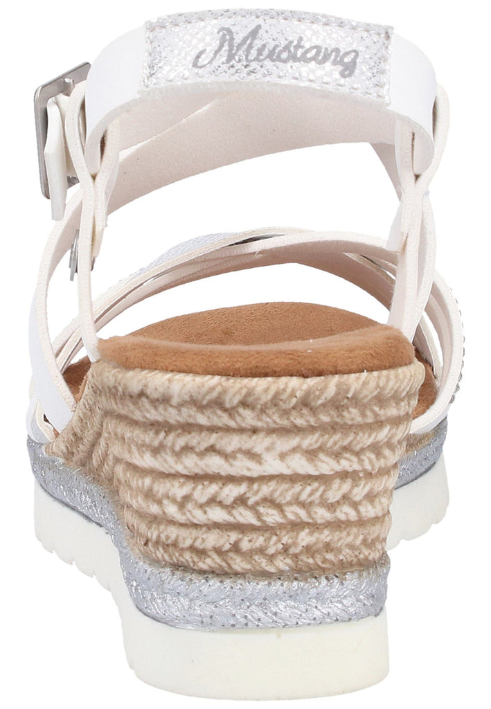 Mustang Sandalen Lederimitat Weiß - surf4shoes