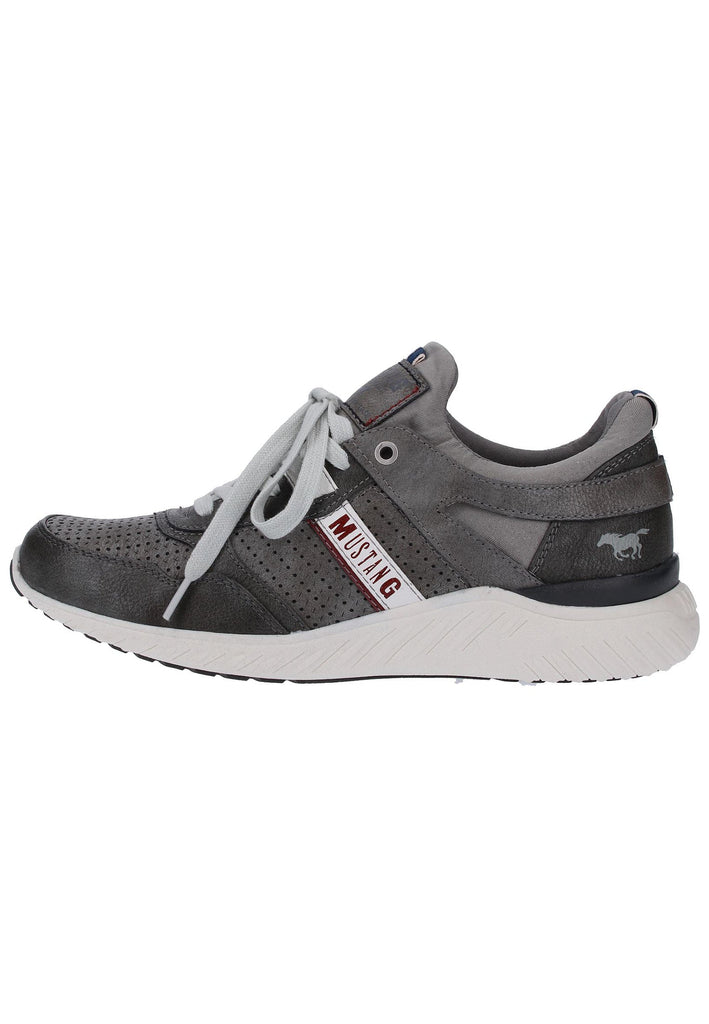 Mustang Sneaker Lederimitat/Textil Dunkelgrau - surf4shoes