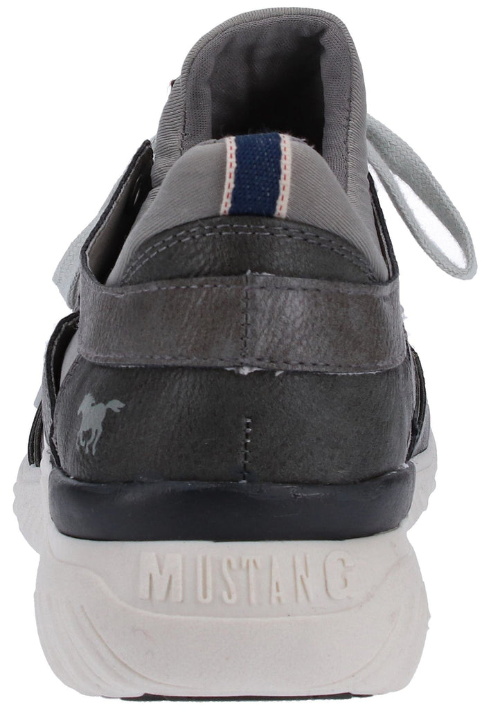Mustang Sneaker Lederimitat/Textil Dunkelgrau - surf4shoes
