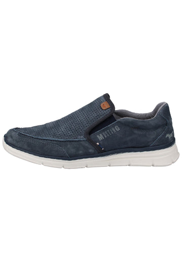 Mustang Slipper Leder Dunkelblau - surf4shoes