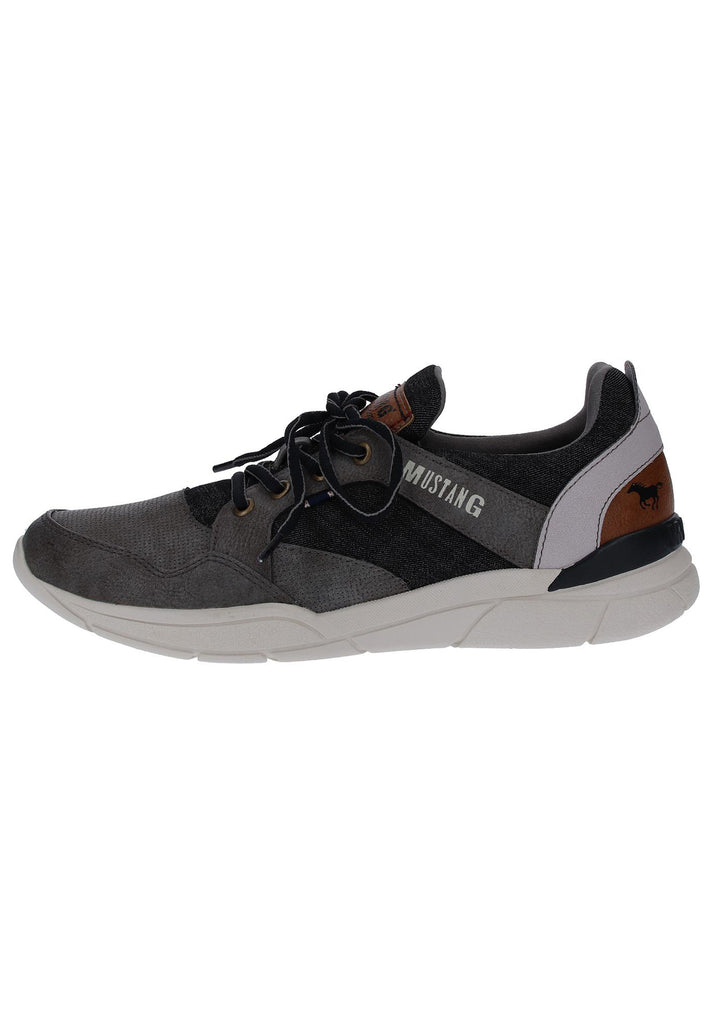 Mustang Sneaker Lederimitat Grau - surf4shoes