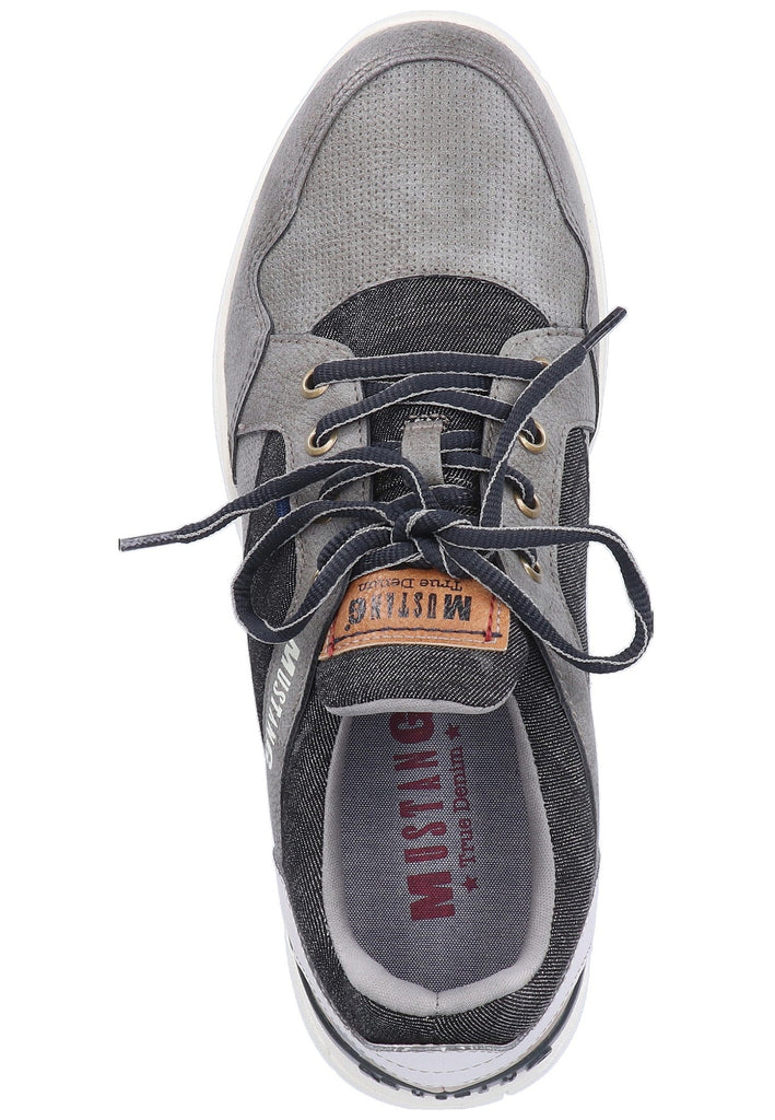 Mustang Sneaker Lederimitat Grau - surf4shoes