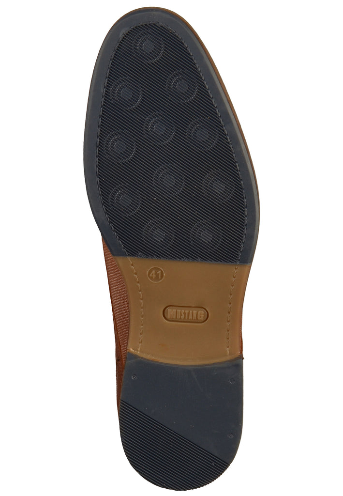 Mustang Businessschuhe Leder Kastanie - surf4shoes