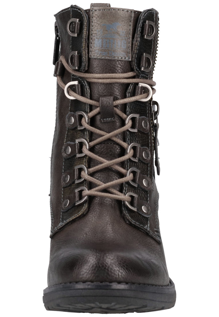 Mustang Stiefelette Lederimitat Mokka - surf4shoes