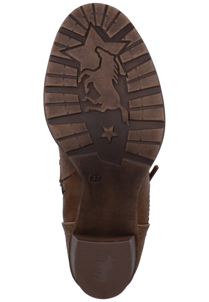 Mustang Stiefelette Lederimitat/Textil Braun Warmfutter - surf4shoes