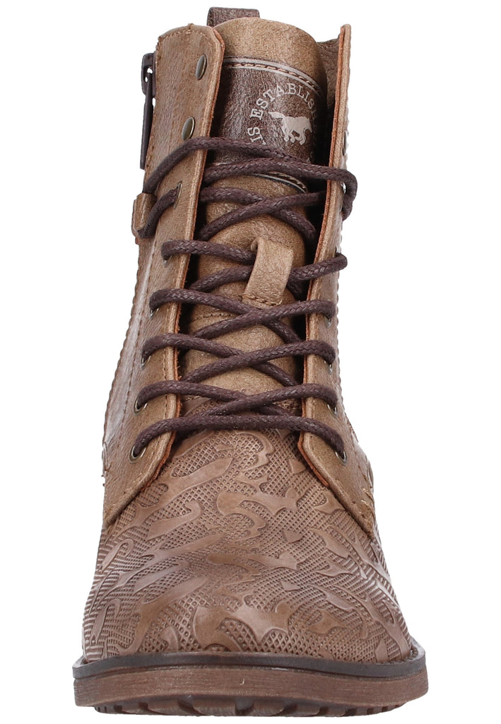 Mustang Stiefelette Lederimitat Braun - surf4shoes