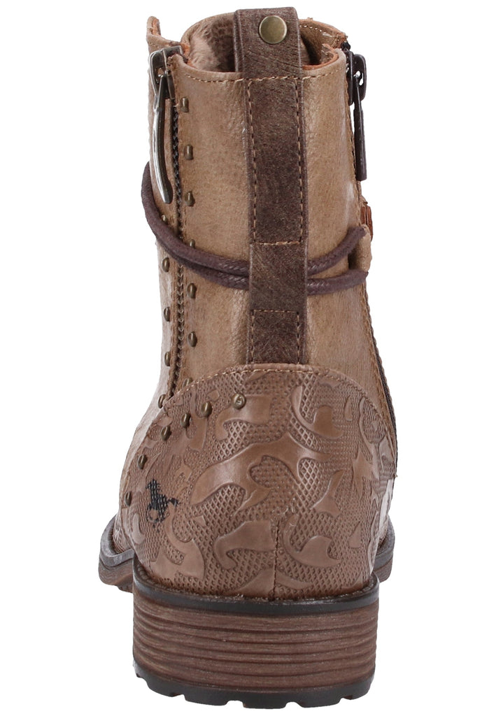 Mustang Stiefelette Lederimitat Braun - surf4shoes