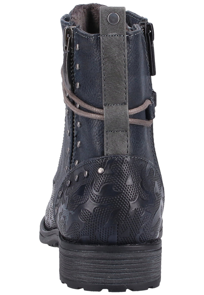 Mustang Stiefelette Lederimitat Navy - surf4shoes