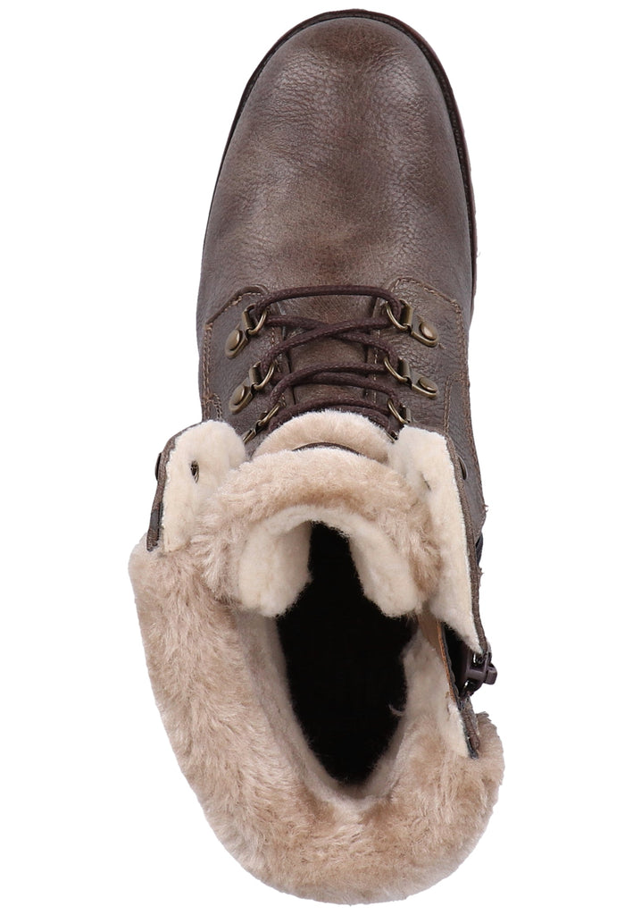 Mustang Stiefelette Lederimitat Kaffee - surf4shoes
